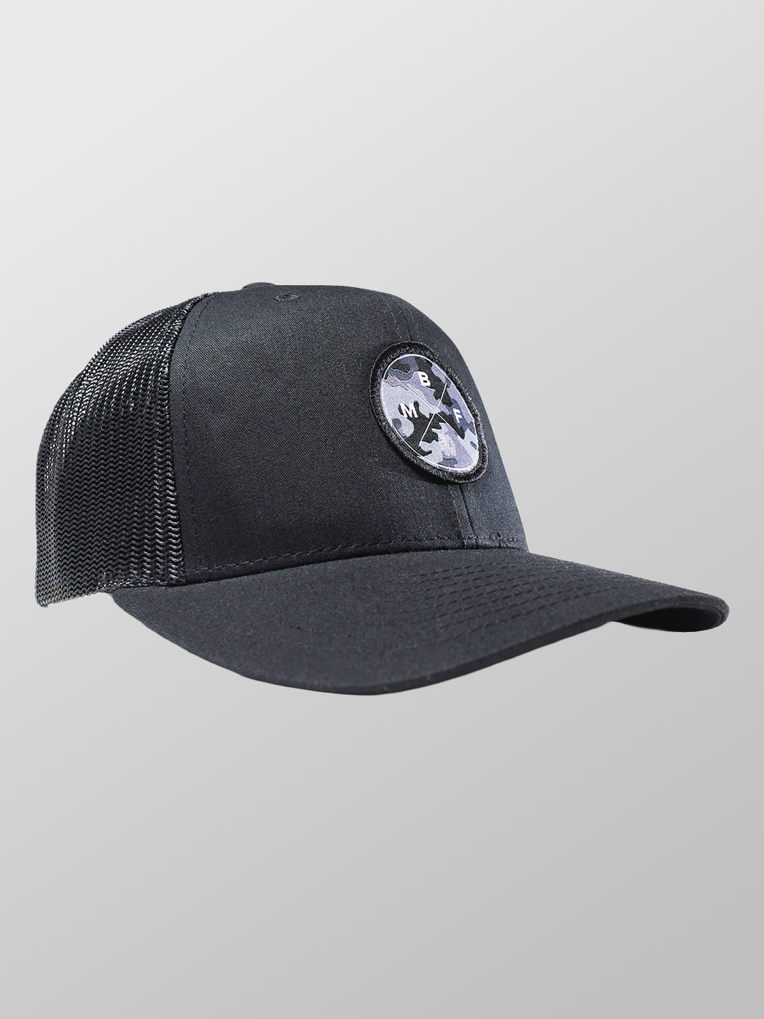Camo Patch Black Baseball Cap