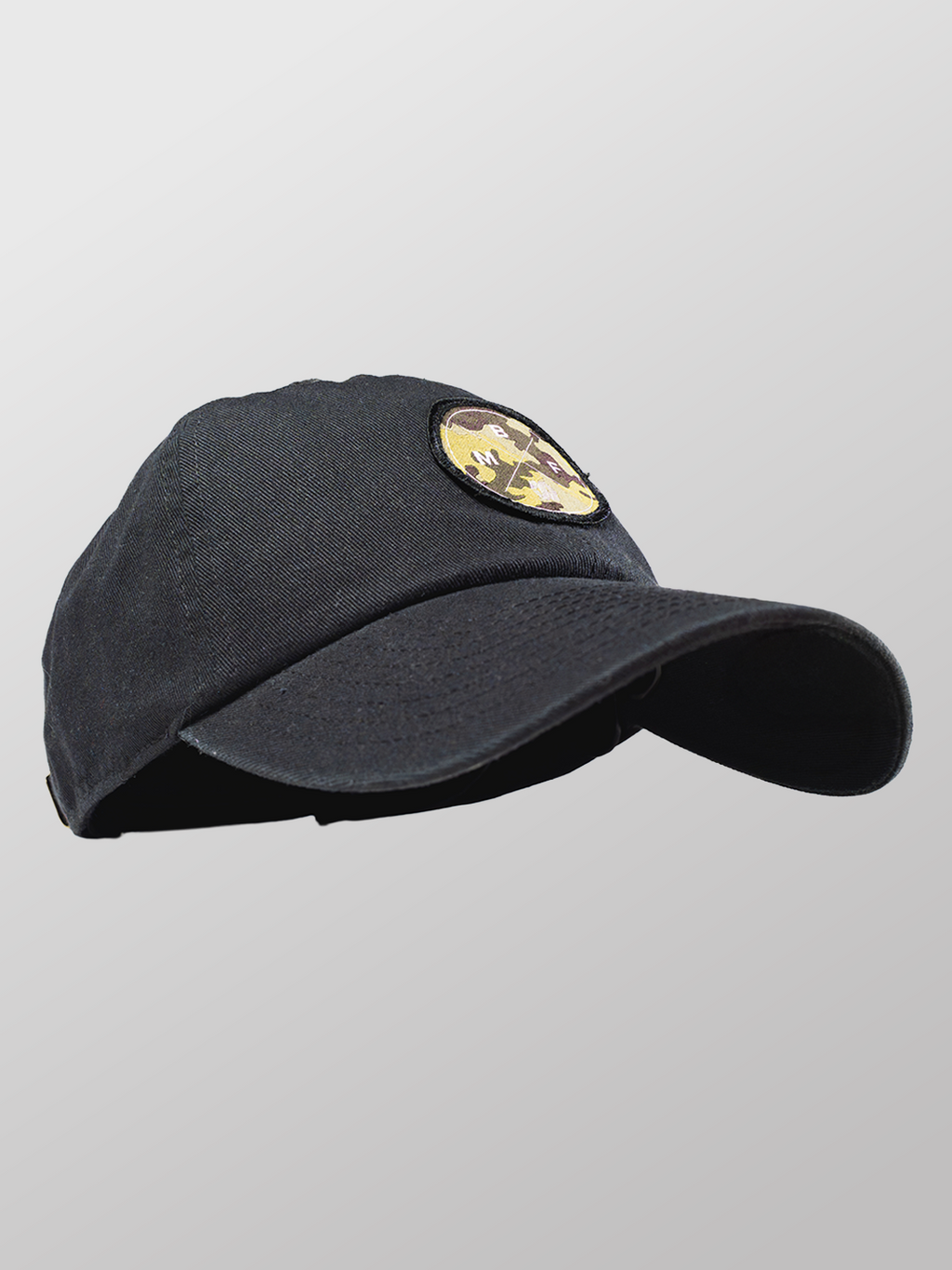 Camo Patch Black Baseball Cap