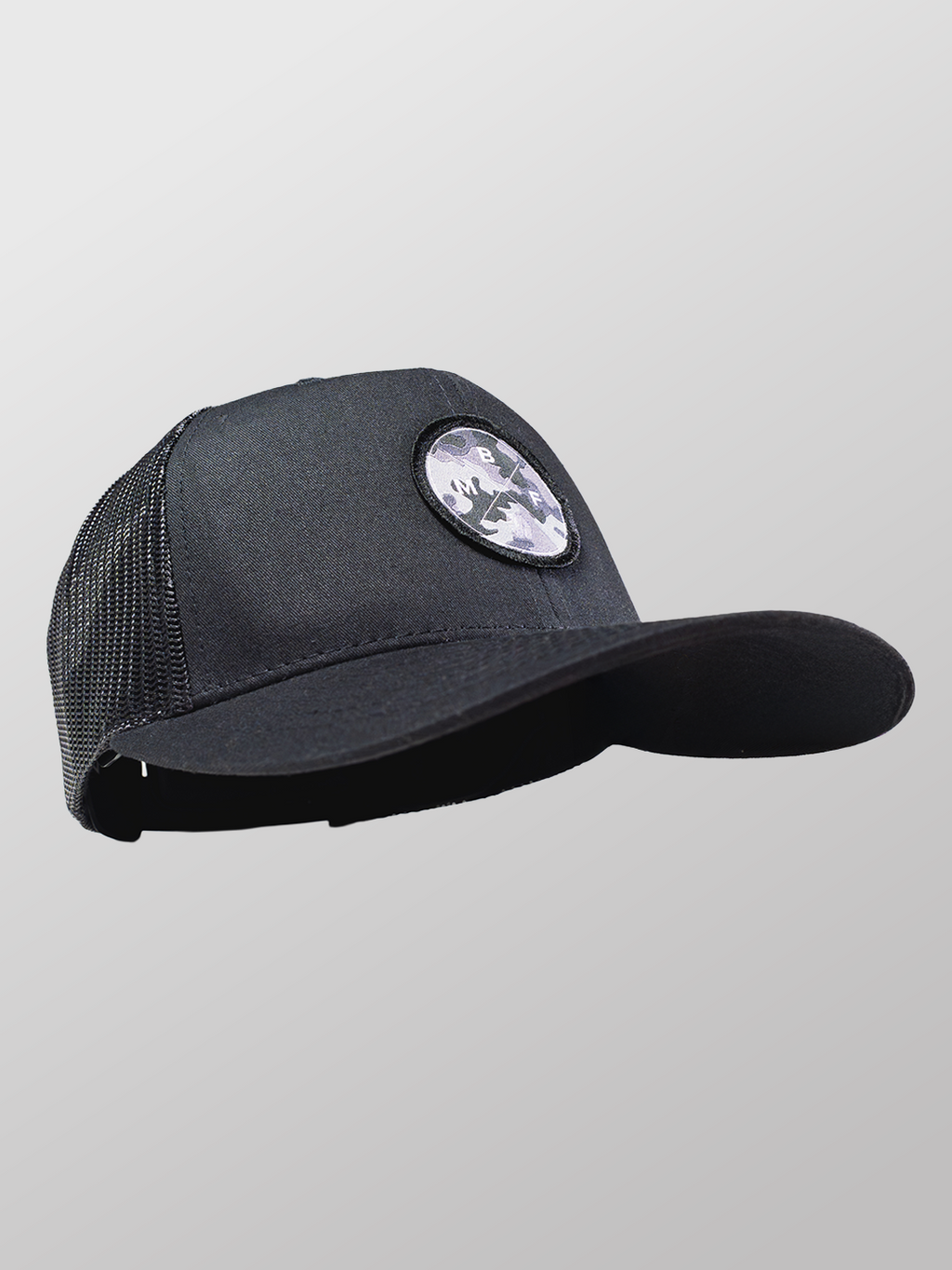 Camo Patch Black Baseball Cap