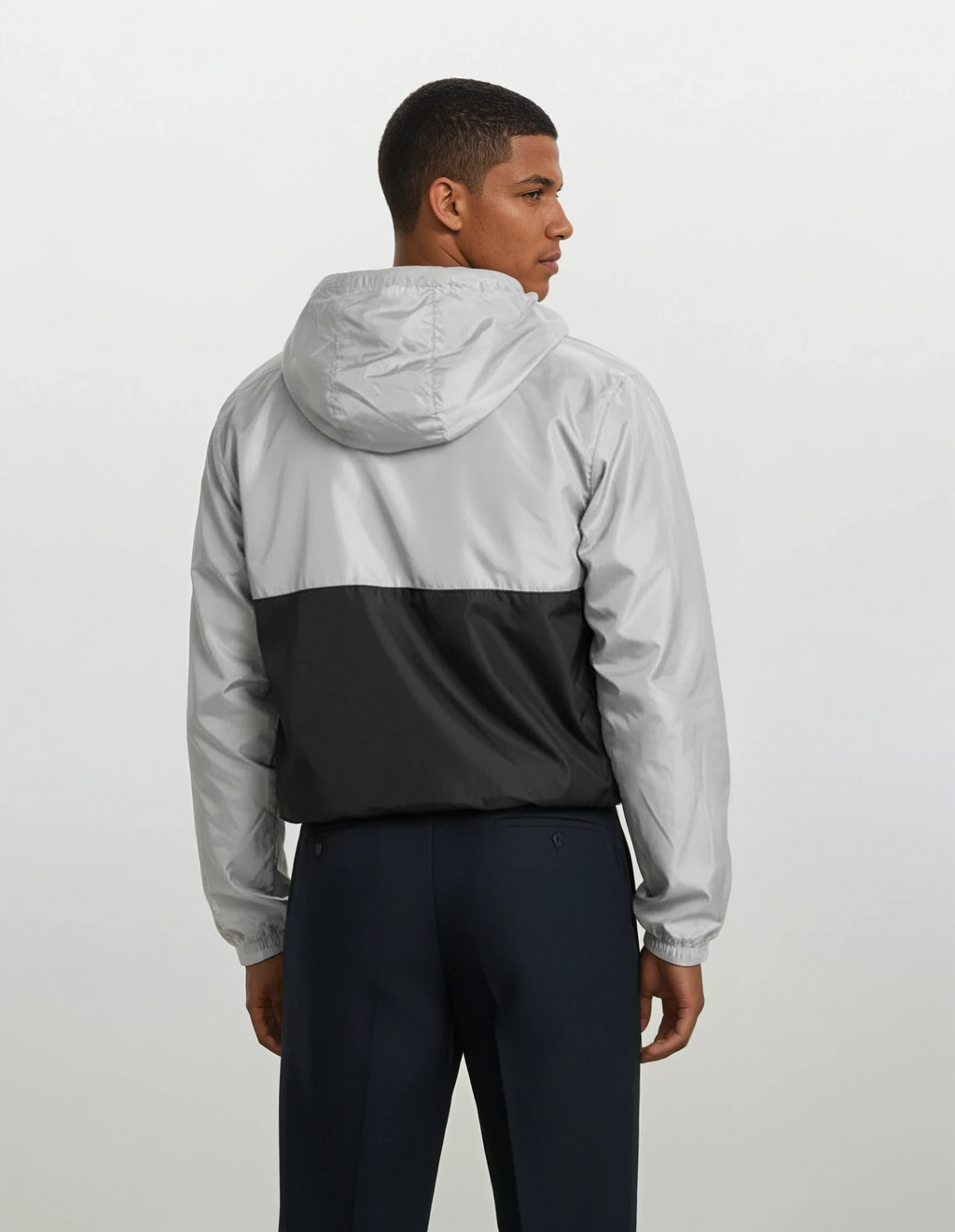 Lightweight Stacked Windbreaker Pullover