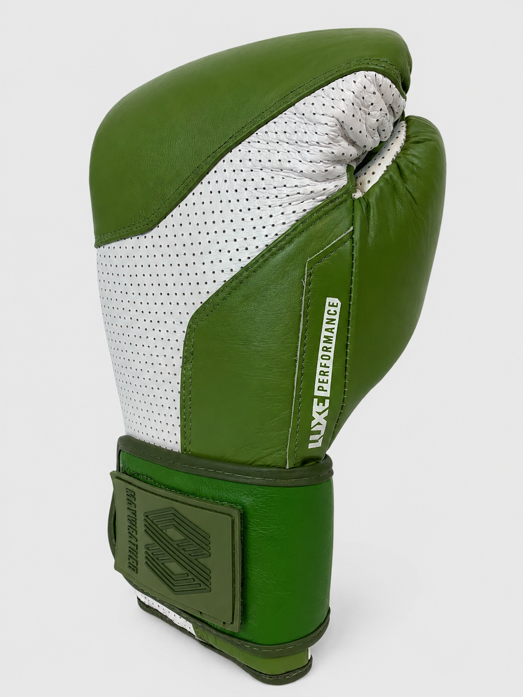 Luxe LTE Boxing Gloves - Matte Green + White Edition