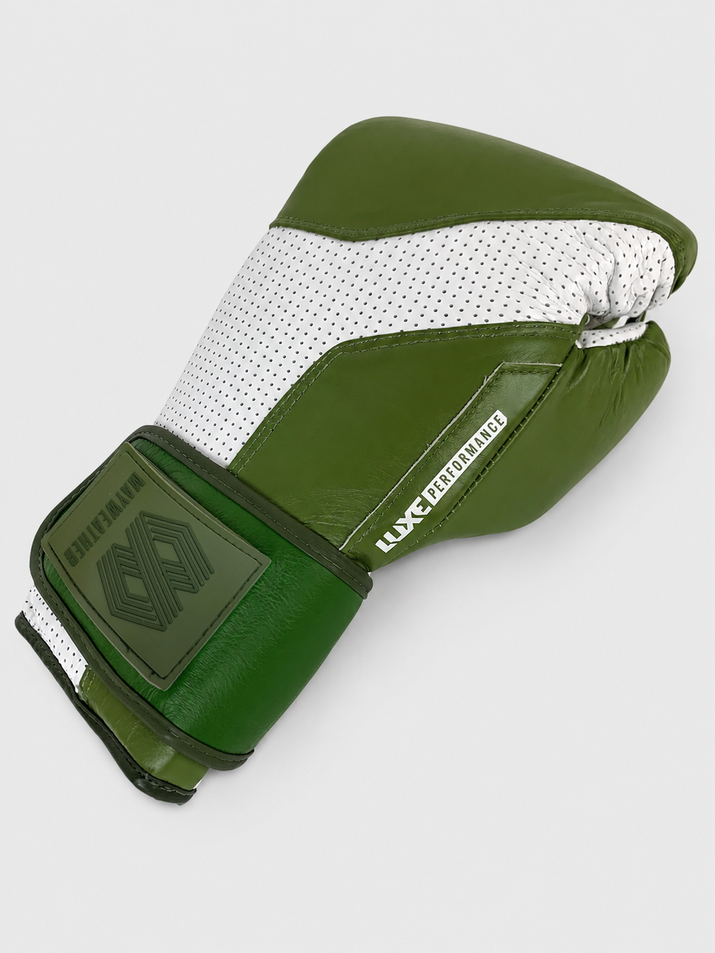 Luxe LTE Boxing Gloves - Matte Green + White Edition