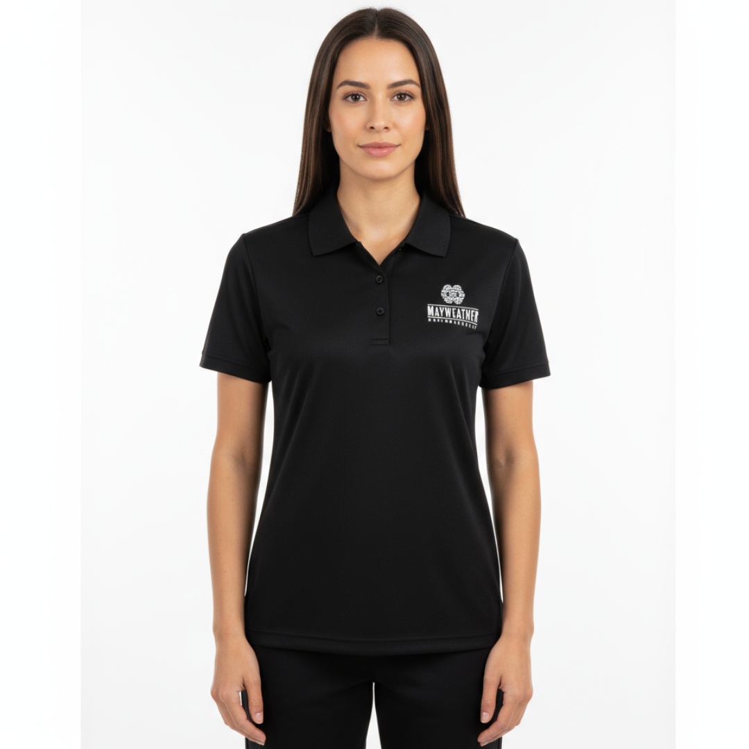 Classic Black Polo Shirt - Women's